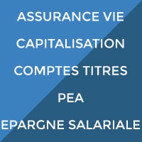 Assurance vie capitalisation comptes titres PEA épargne salariale